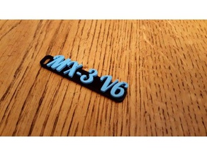 mx-3 v6 keychain keychains 3d car keys customized mazda 3d print model - Mito3D