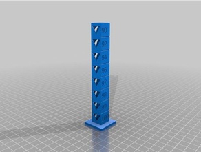 flow calibration tower 90-100 3d printing tests customized 3d print model - Mito3D