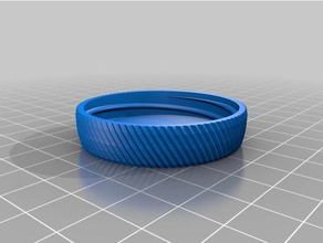 my customized container knurled lid creme containers 3d print model - Mito3D