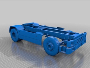 rc 1-14 chasis del camión r c vehículos 2x1 marco tamiya 3d print model - Mito3D