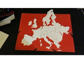 europe map remixed physics & astronomy 3d print model - Mito3D