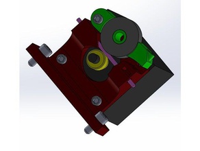 compact bowden extruder direct drive 175mm he3d 3d printer extruders 3d print model - Mito3D