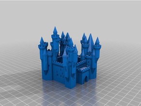 custom grand castle 1 buildings & structures customized 3d print model - Mito3D