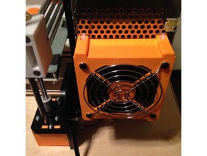 anet a8 power supply 90mm fan case 3d printer parts 3d print model - Mito3D