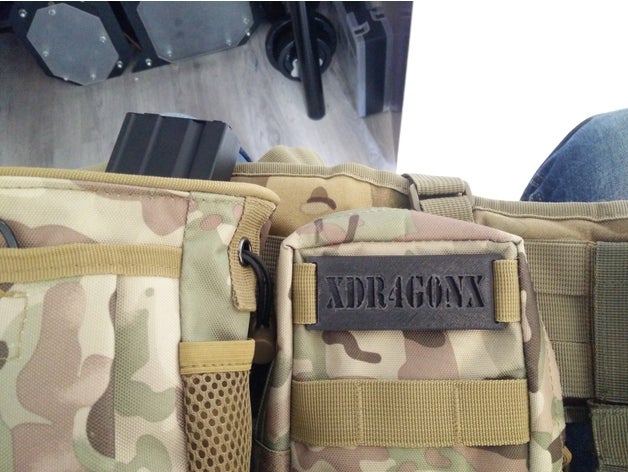 molle name tag sport & outdoors airsoft accesories attachment web webb nametag xdr4g0nx 3D print model - Mito3D