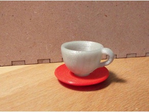 saucer makies tea set toy & game accessories 3d print model - Mito3D