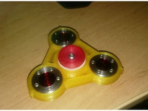 v10 fidget spinner - 120gram tungsteno rotore giochi e giocattoli adhd fastidioso mano giocattolo di stress alleviare lo 3d print model - Mito3D