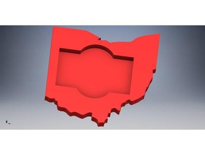 state ohio business card holder office 3d print model - Mito3D