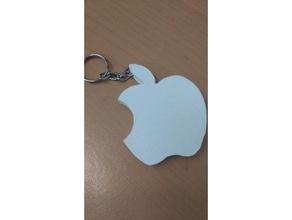 llavero apple Schlüsselanhänger mac 3d print model - Mito3D