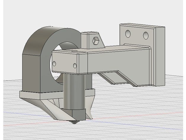 bowden hotend monte openbuild piatti Stampante 3d parti condotto della ventola jhead openbuilds 3D print model - Mito3D