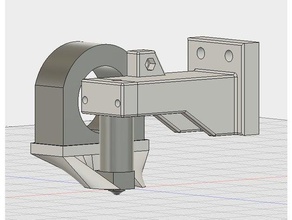 bowden hotend monte openbuild placas Impresora 3d de las piezas conducto del ventilador jhead openbuilds 3d print model - Mito3D