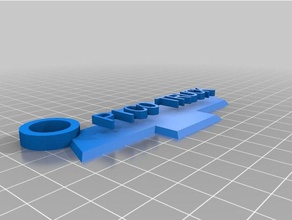 pico camión clave de la cadena llaveros personalizado 3d print model - Mito3D