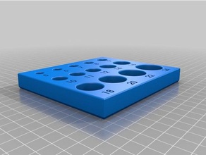imparatorluk metrik cırcır soket depolama araç sahipleri & kutu 3d print model - Mito3D