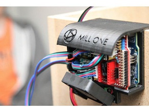 electronics enclosure mill one v1 parts arduino cnc machine router shield desktop 3d print model - Mito3D