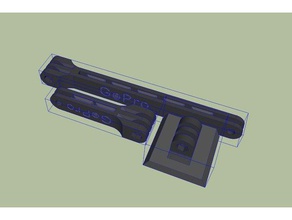 gopro tripod mount plus long & short arm camera fpv hero 3 4 hero3 wall 3d print model - Mito3D
