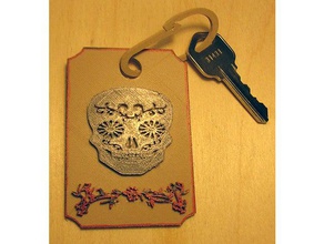 skull key chain keychains fashion keychain 3d print model - Mito3D