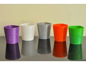 verre household crayon pot stylo 3d print model - Mito3D