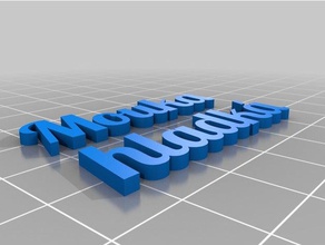mi personalizados multilínea tag llavero llaveros personalizado 3d print model - Mito3D