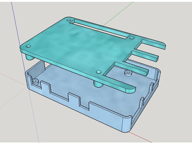 raspberry pi 3 caso eletrônica 3D print model - Mito3D