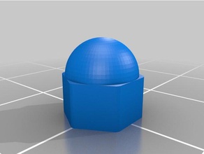 my customized cap nut m3 parts 3d print model - Mito3D