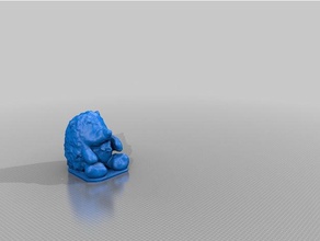 val hedgie A impressão 3d ouriço brinquedo 3d print model - Mito3D
