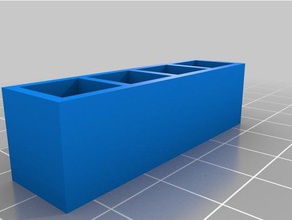 my customized cuvette vial rack tool holders & boxes 3d print model - Mito3D