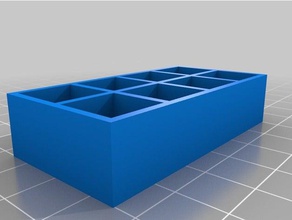 my customized cuvette vial rack tool holders & boxes 3d print model - Mito3D