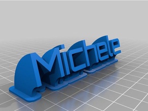 michele office kundengebundene 3d print model - Mito3D