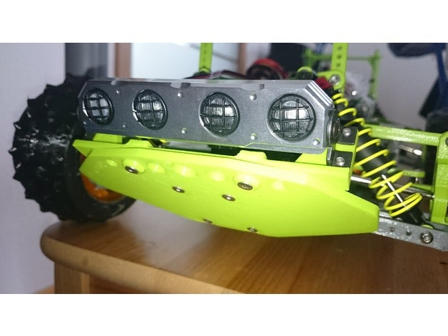 light bar holder skidplate bumper openrc truggy r c vehicles daniel noree led steamerzone 3D print model - Mito3D