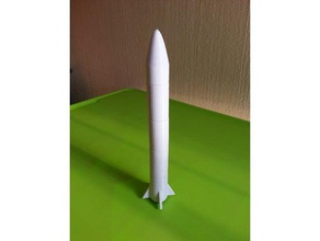 multi stage toy rocket mechanical toys 3d print model - Mito3D