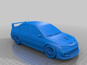 mitsubishi lancer evolution ıx sabit araç evrim 9 3d print model - Mito3D