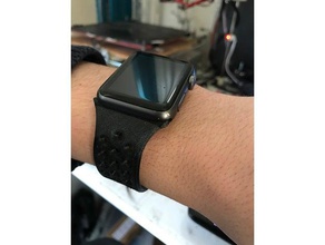 apple watch 42mm accessori flex ninjaflex band 3d print model - Mito3D