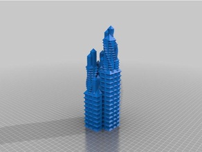 mon personnalisés gratte-ciel décor personnalisé 3d print model - Mito3D