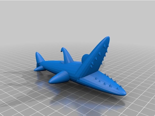 tubarão A impressão 3d 3D print model - Mito3D
