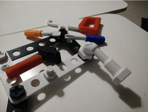 oyuncak aracı boru lokma anahtarı açılı inşaat oyuncaklar çocuklar playset 3d print model - Mito3D