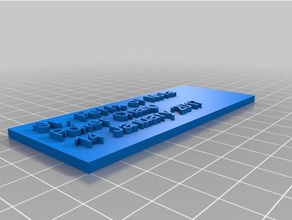 st felix in nola champ Platte kundengebundene 3d print model - Mito3D