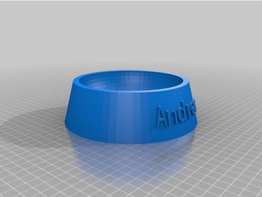 andrea cat food bowl pets customized 3d print model - Mito3D