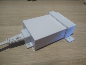 aukey usb charging station hub brackets diy bracket charger 3d print model - Mito3D
