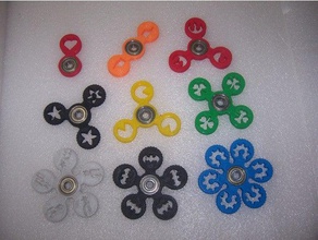 personalizável fidget spinners recortes mecânico de brinquedos 3d print model - Mito3D