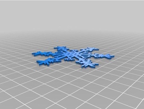 snowflake6sk interactive art customized 3d print model - Mito3D