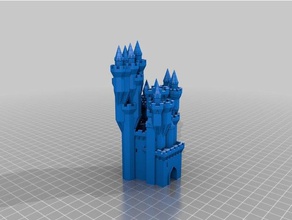 Burg-1 Gebäude & Strukturen kundengebundene 3d print model - Mito3D