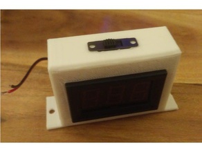 led voltmetro titolare il fai da te porta pannello a display di tensione visualizzazione della 3d print model - Mito3D