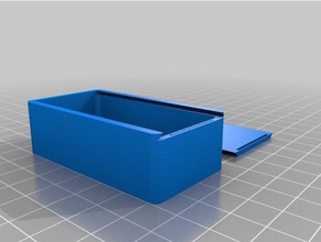 box sliding top 65x35x20 containers customized 3d print model - Mito3D