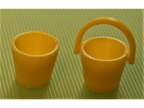 brinquedo balde de beber uma calha & acessórios para jogos 3d print model - Mito3D