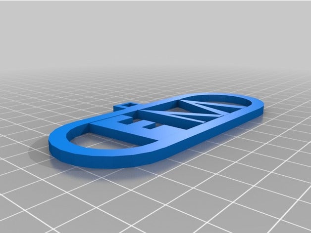portachiavi 1 La stampa 3d keychain 3D print model - Mito3D