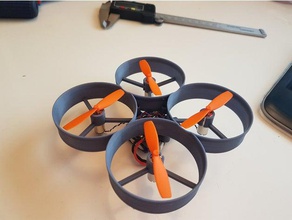 58 mm kanallı mini drone r c araçlar betaflight fırçalanmış cleanflight mp seçin quadcopter turnigy 9x 3d print model - Mito3D