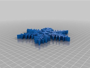 snowflake 3 3d printing 3d print model - Mito3D