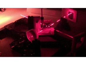 michelson-interferometer engineering 3d-drucken interferometer laser michelson openbeam openscad photodiode 3d print model - Mito3D