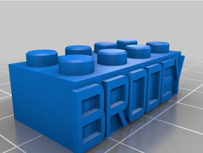 brodey lego jouets de construction personnalisé 3d print model - Mito3D
