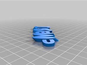 il mio personalizzato iamburny testo - nome keyfob portachiavi organizzazione su misura 3d print model - Mito3D